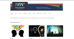 Desktop Screenshot of onesentiment.com